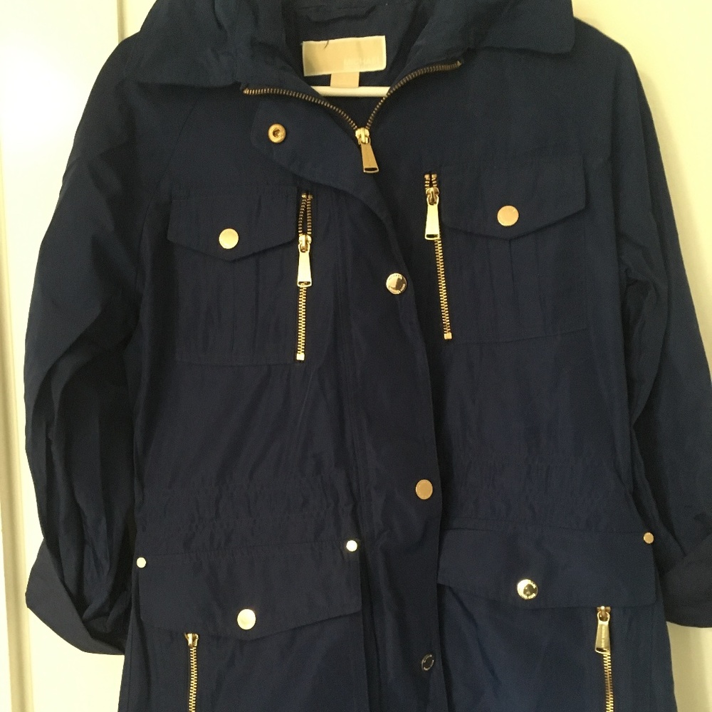 Hooded Michael Kors Rain Jacket